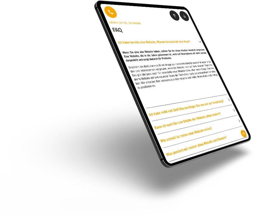 Tablet Ansicht